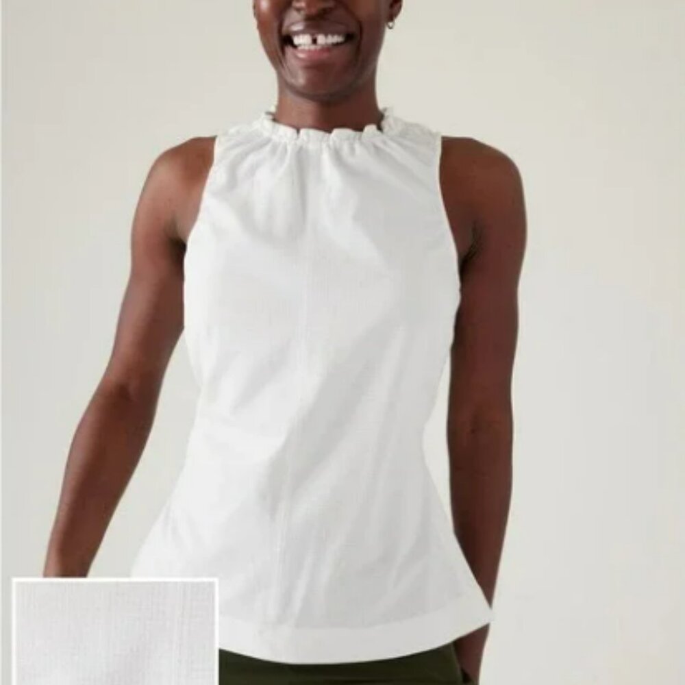 Athleta Boundless Tank Top White Medium Women’s Athletic Workout Yoga Running - Picture 2 of 9